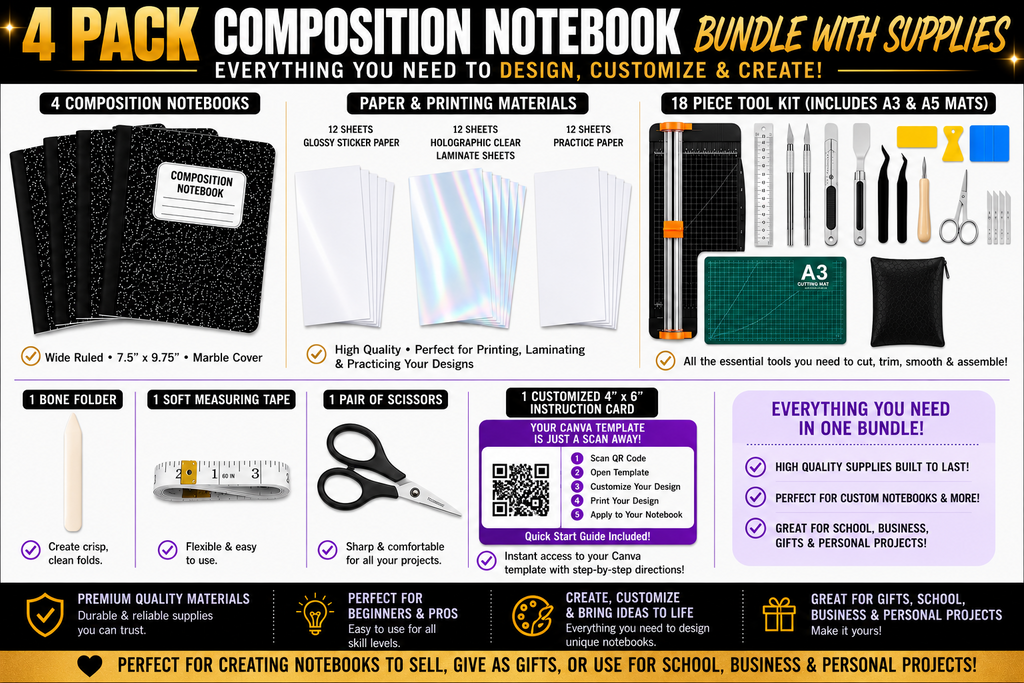 Starter Composition Notebook All In One Bundle